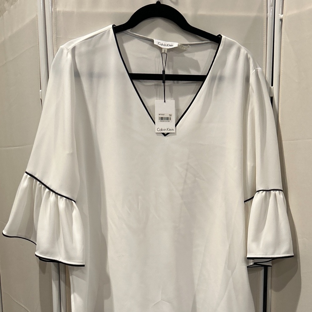 Calvin Klein Women's White Blouse